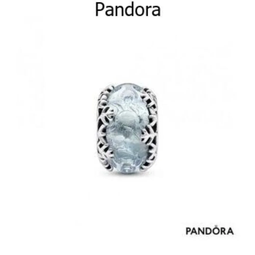 Pandora Winter Blue Snowflake Murano Charm